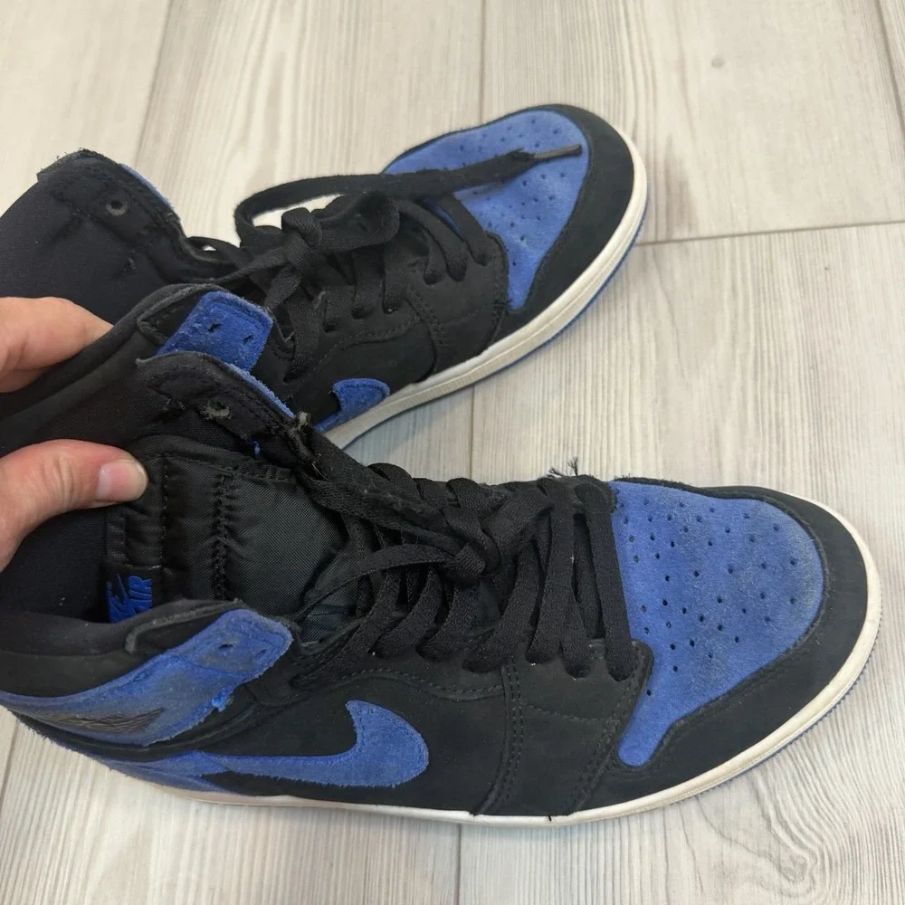 Nike Air Jordan‎ 1 High OG Men's Size 9 DZ5485-042 Black & Royal Blue